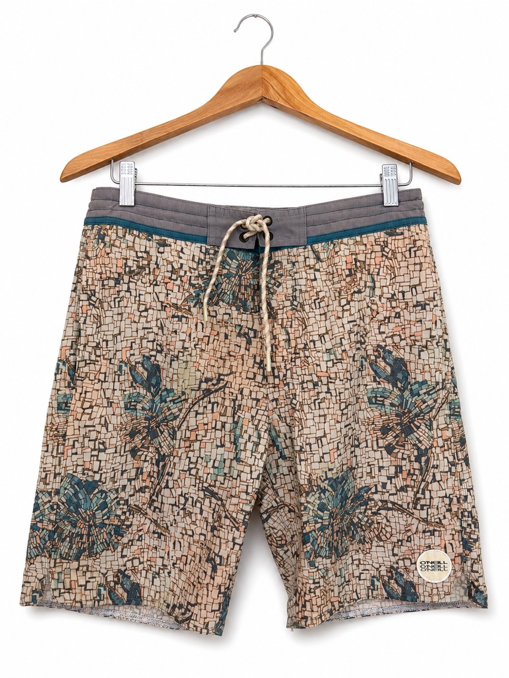 O’Neill Cruzers Mosaic Haze Board Shorts Mens 29 Floral Surf Swim Trunks